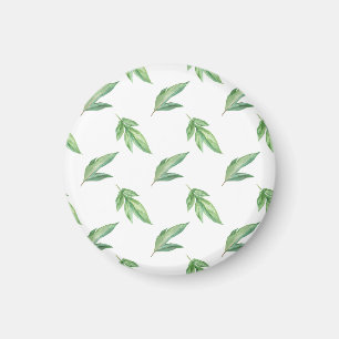watercolor leaves magnet