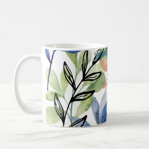 Watercolor Leaves Mug