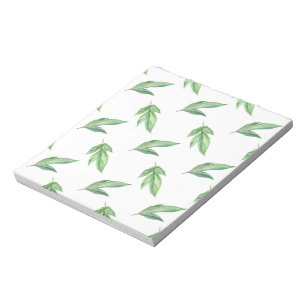 watercolor leaves notepad