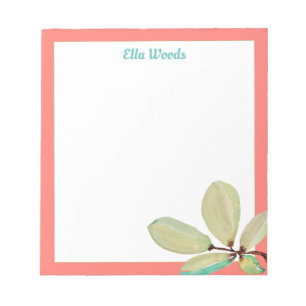 Watercolor Leaves Notepad