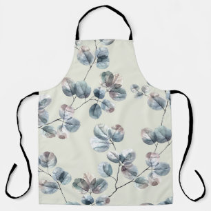 Watercolor leavesart, pattern, abstract, decor, fl apron