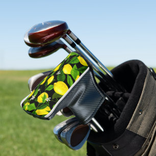 Watercolor Lemon 2 Golf Head Cover