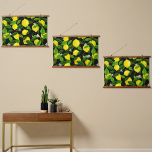 Watercolor Lemon 2 Hanging Tapestry