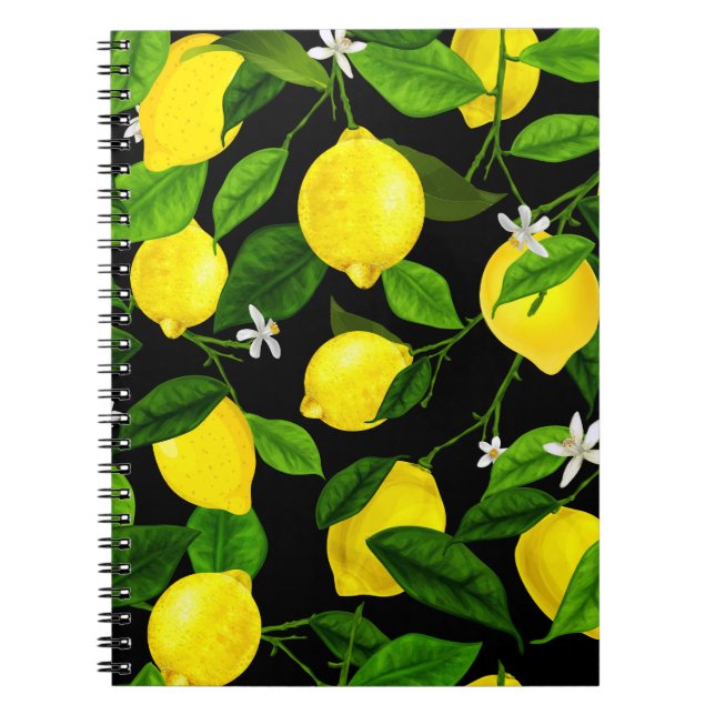 Watercolor Lemon 2 Notebook (Front)