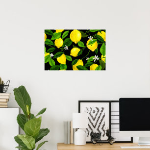 Watercolor Lemon 2 Poster