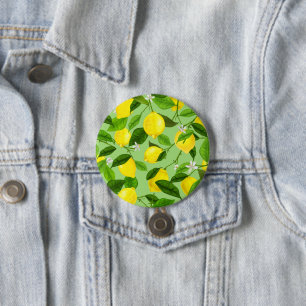 Watercolor Lemon 3 7.5 Cm Round Badge