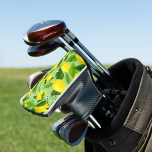 Watercolor Lemon 3 Golf Head Cover