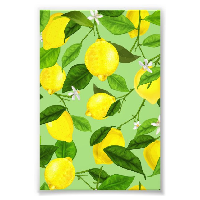 Watercolor Lemon 3 Photo Print (Front)