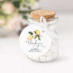 Watercolor lemon bridal shower  favour tags<br><div class="desc">Watercolor lemon bridal shower Favour Tags 
Matching items available.</div>