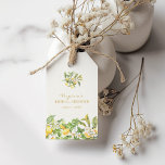 Watercolor Lemon Bridal Shower Gift Tags<br><div class="desc">Add a personal and stylish touch to your favours with the Watercolor Lemon Bridal Shower Gift Tags. Featuring vibrant watercolor lemons and delicate florals, these tags bring charm and elegance to every gift. Whether for small tokens of appreciation or larger keepsakes, these tags complete the look of your celebration. Make...</div>