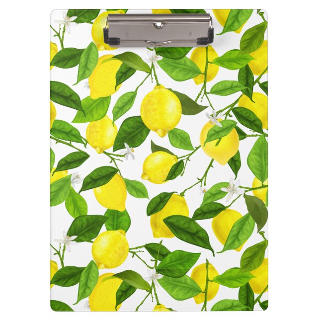 Watercolor Lemon Clipboard (Front)