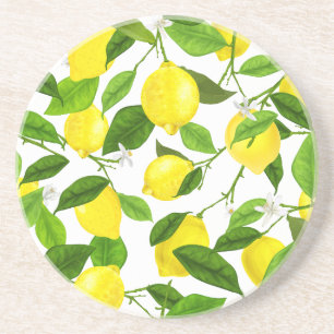 Watercolor Lemon Coaster