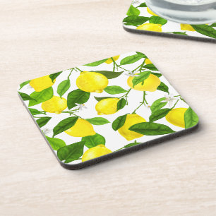 Watercolor Lemon Coaster