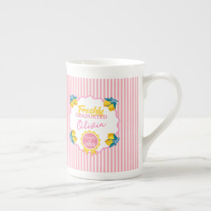 Watercolor Lemon Freshly Graduated Party Class 26 Bone China Mug