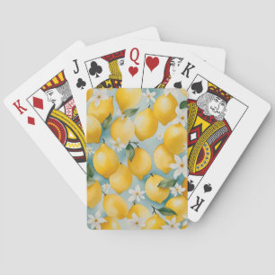 Watercolor Lemon/fruit Playing Cards