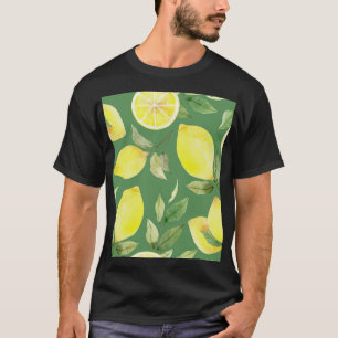 Watercolor lemon, fruit wallpaper pattern. T-Shirt