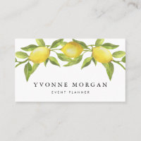 Watercolor Lemon Greenery Garland Rustic