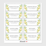 Watercolor Lemon Guest Address Labels<br><div class="desc">Simple address labels with watercolor lemon guest address labels</div>