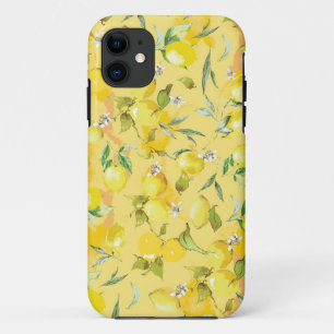 Watercolor lemon IV iPhone 11 Case
