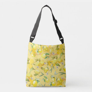 Watercolor lemon IV Crossbody Bag