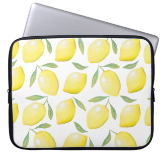 Watercolor Lemon Laptop Sleeve