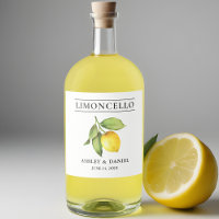 Watercolor Lemon Limoncello