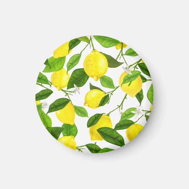 Watercolor Lemon Magnet (Front)