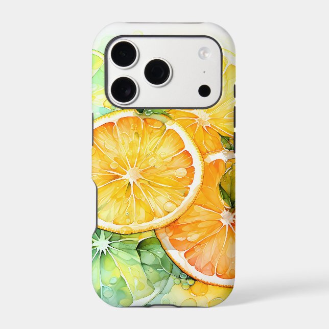 Watercolor Lemon Orange Lime Botanical Kitchen (Back)