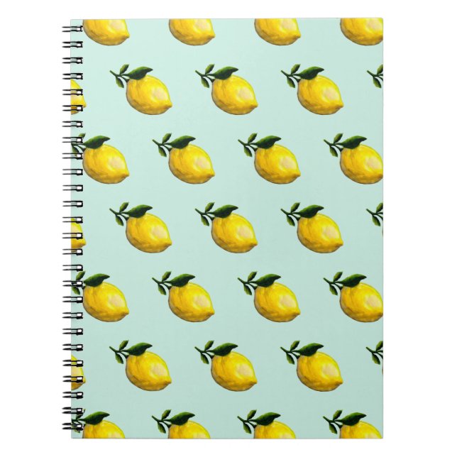 Watercolor lemon painting  notebook (Front)