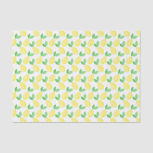 Watercolor Lemon Pattern Tissue Paper
