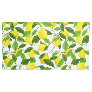 Watercolor Lemon Pillowcase