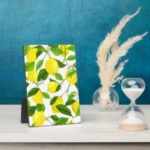 Watercolor Lemon Plaque