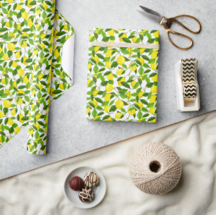 Watercolor Lemon Wrapping Paper