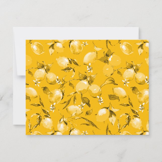 Watercolor lemons 10 card (Front)