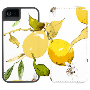 Watercolor lemons 17 incipio watson™ iPhone 5 wallet case