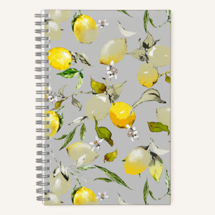 Watercolor lemons 19 notebook
