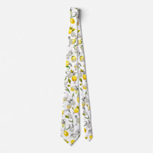 Watercolor lemons 21 tie
