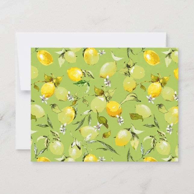 Watercolor lemons 22 card (Front)