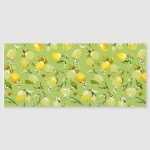 Watercolor lemons 22 magnetic invitation