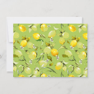 Watercolor lemons 22 save the date