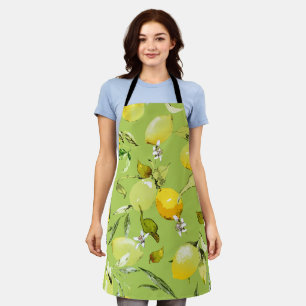 Watercolor lemons 23 apron
