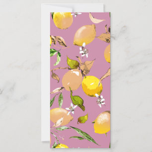 Watercolor lemons 24 magnetic invitation
