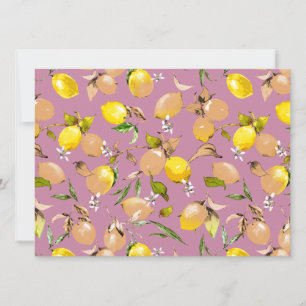 Watercolor lemons 25 announcement