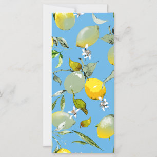Watercolor lemons 26 magnetic invitation