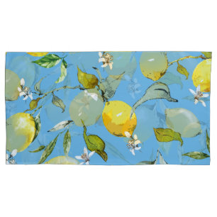 Watercolor lemons 26 pillowcase