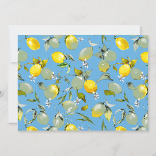 Watercolor lemons 27 save the date