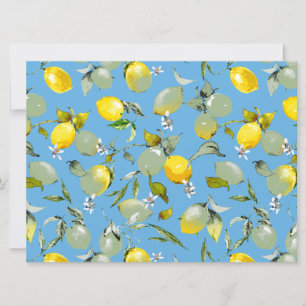 Watercolor lemons 27 save the date