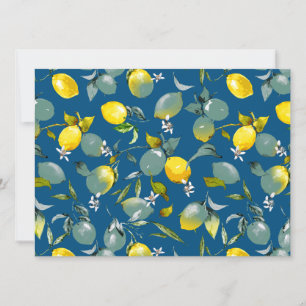 Watercolor lemons 29 save the date