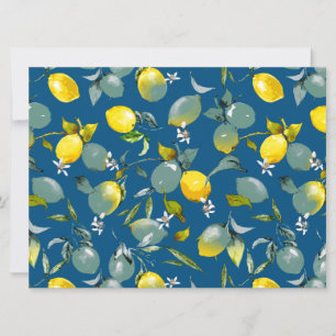 Watercolor lemons 29 save the date