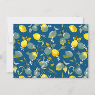 Watercolor lemons 29 save the date